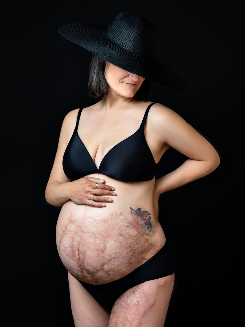 sesión de embarazo en estudio Tarragona