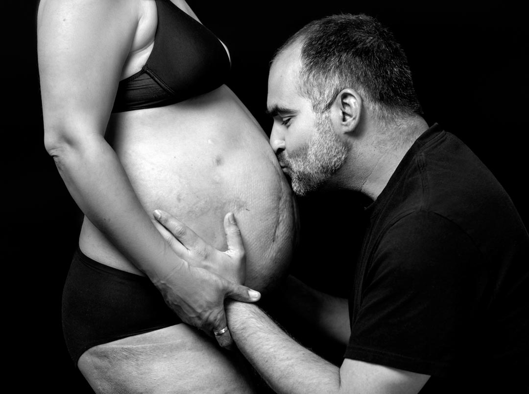 sesión de embarazo en estudio Tarragona