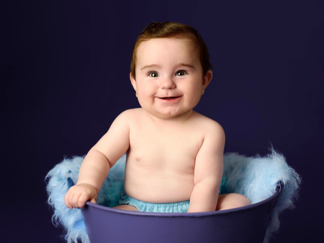 Fotos de bebé en estudio