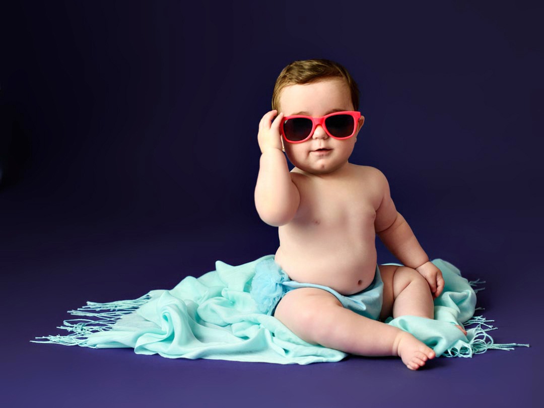 Fotos de bebé en estudio