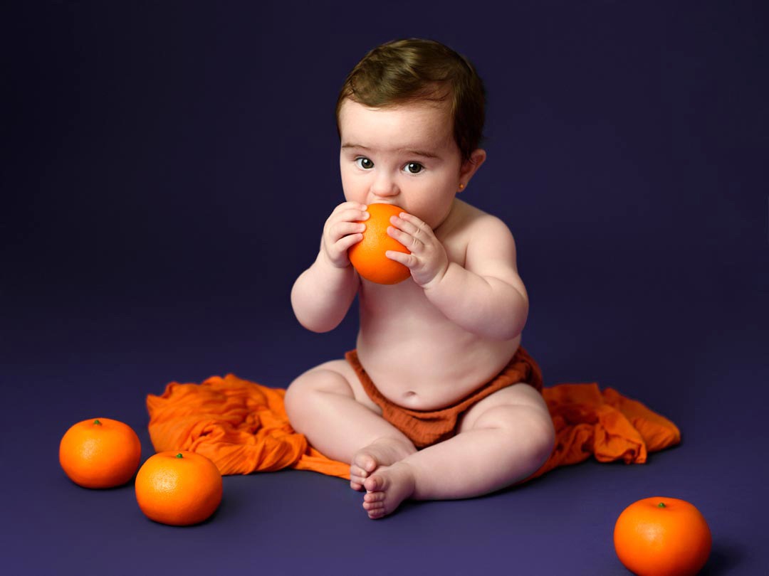 Fotos de bebé en estudio