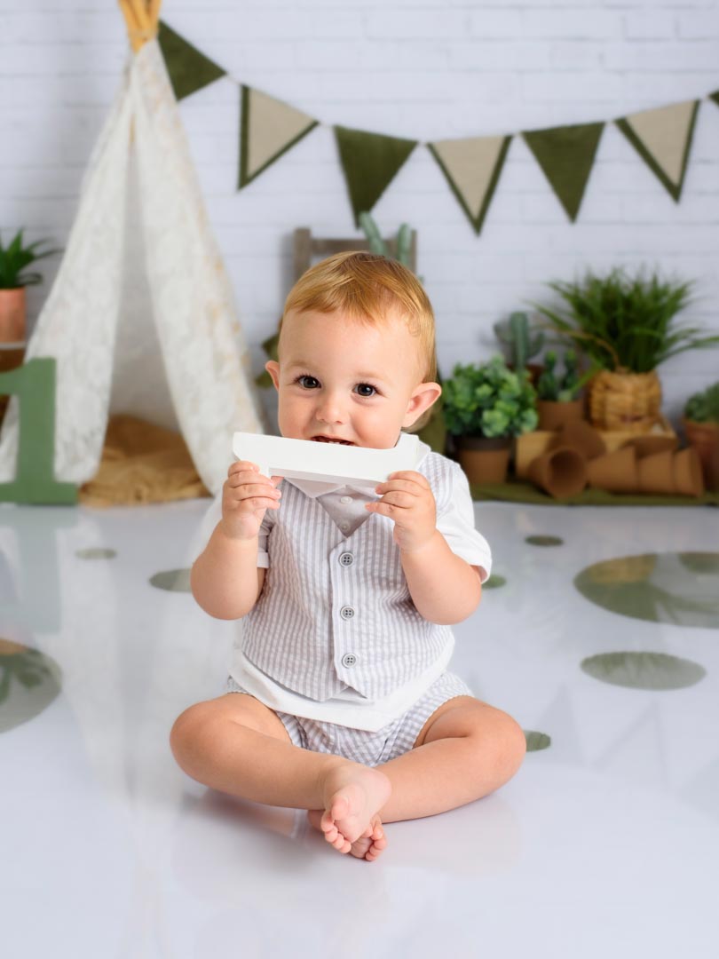 Sesión de fotos de primer cumpleaños​