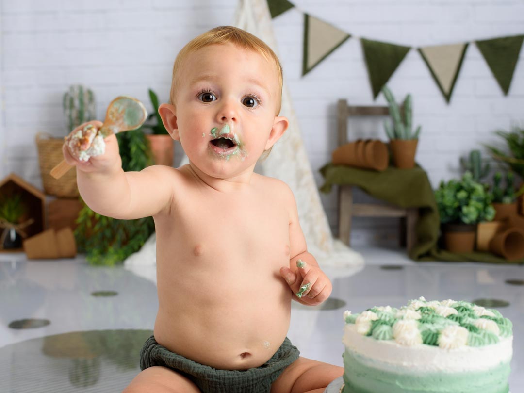 Sesión de fotos de primer cumpleaños​