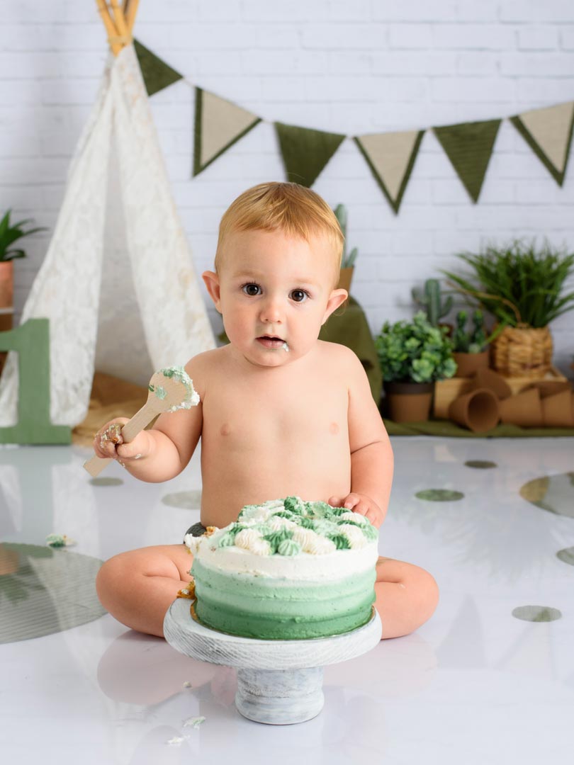 Sesión de fotos de primer cumpleaños​