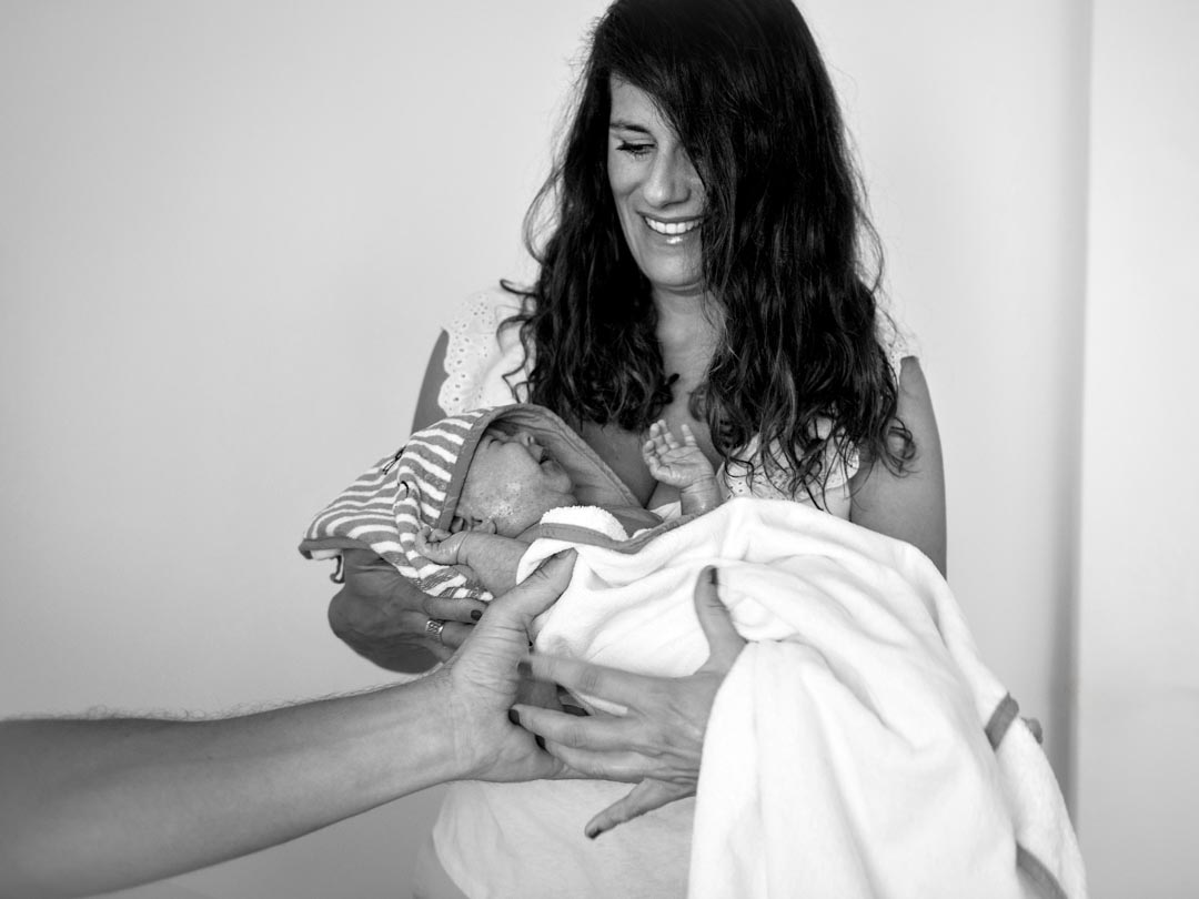 Sesión de fotos de recién nacido en casa