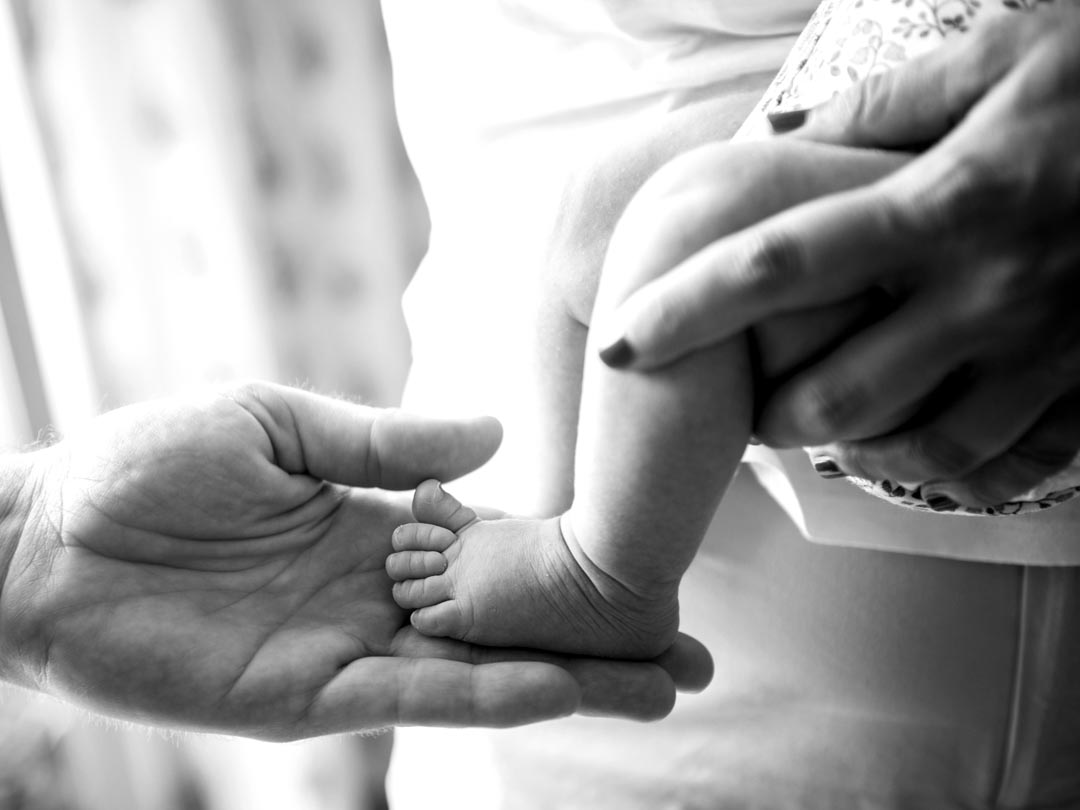 Sesión de fotos de recién nacido en casa