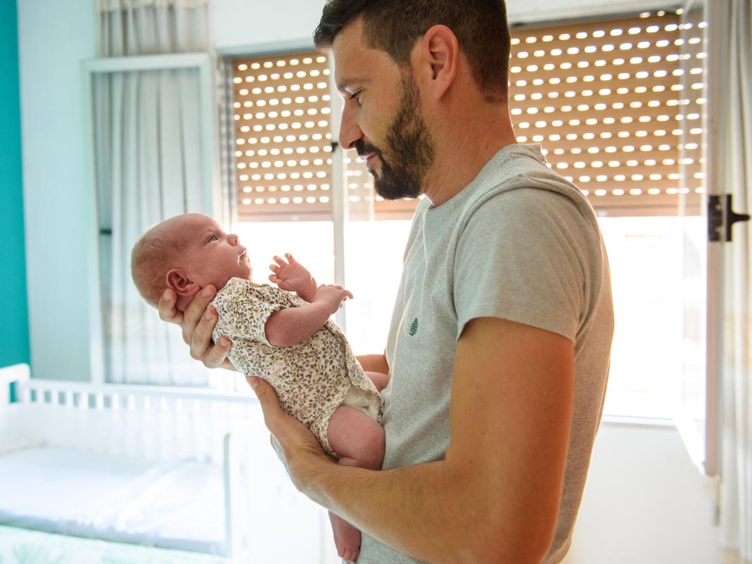 Sesión de fotos de recién nacido en casa