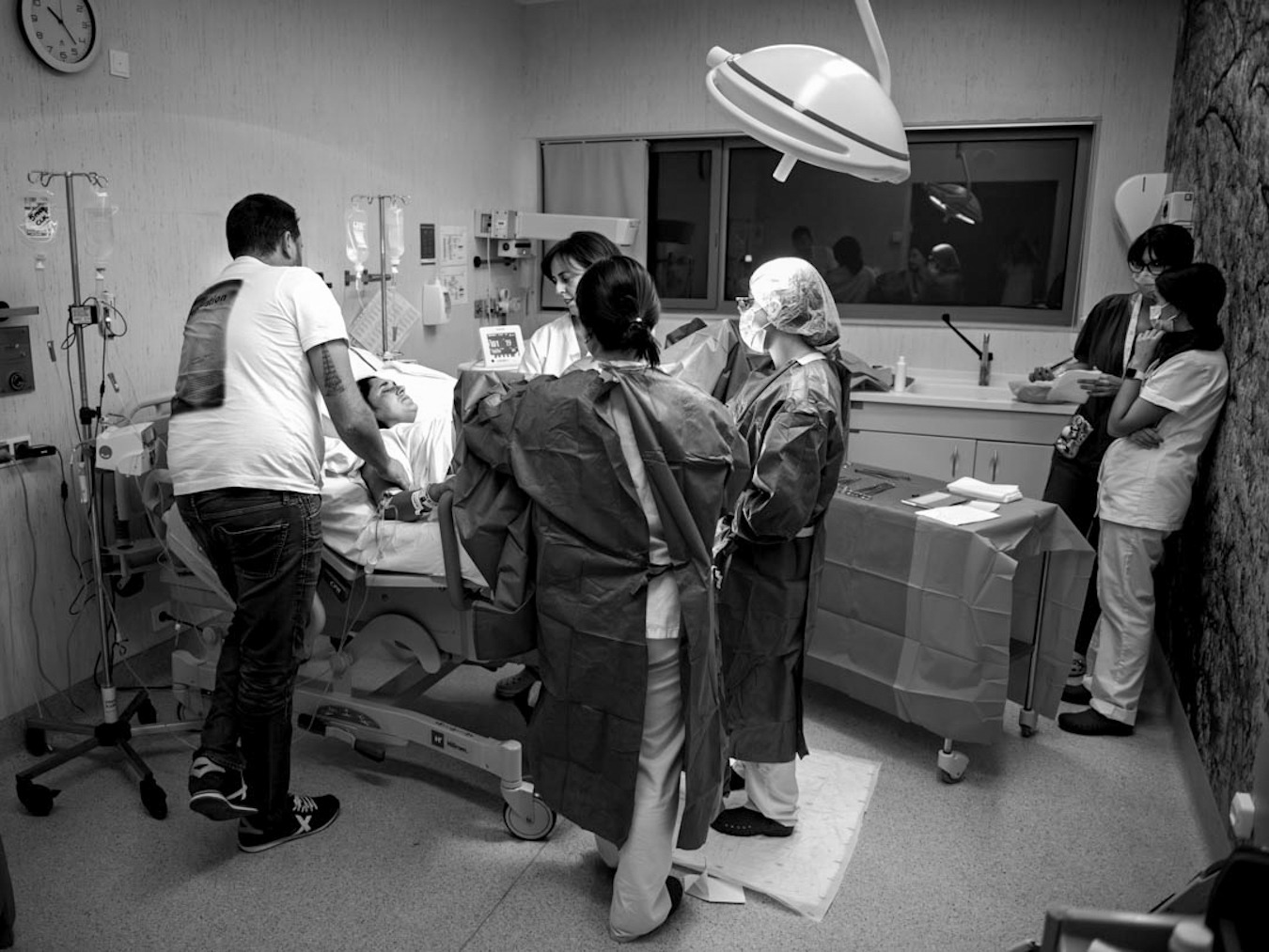 Fotografía de parto en el Hospital​