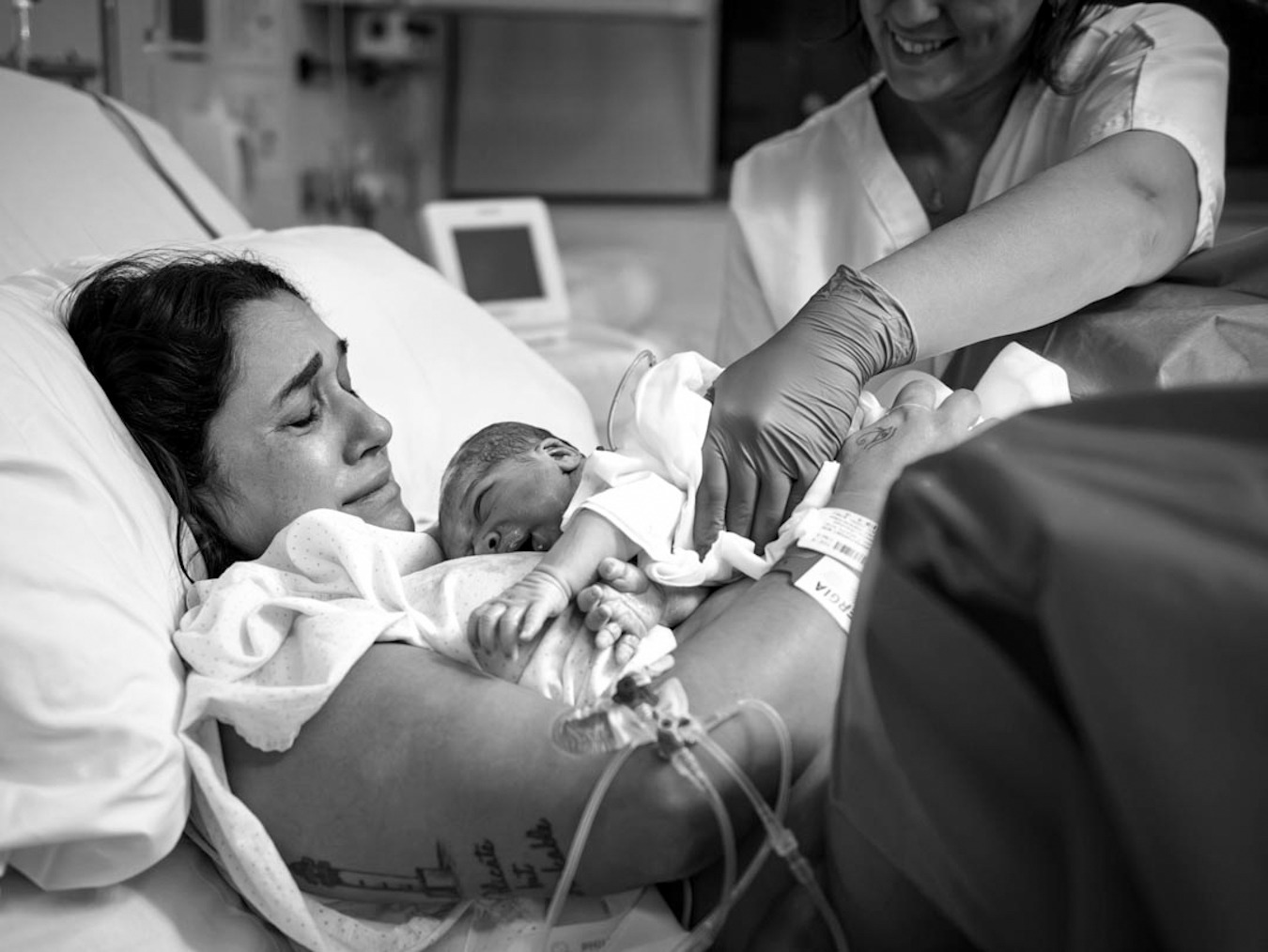 Fotografía de parto en Barcelona (clínica dexeus)