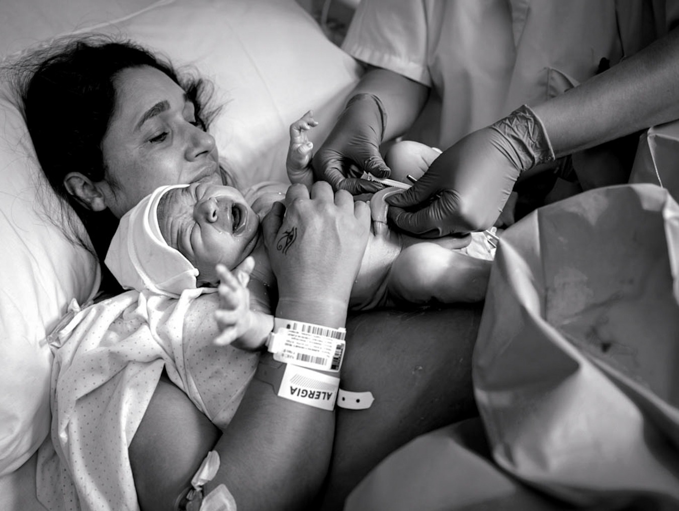 Fotografía de parto en el Hospital​