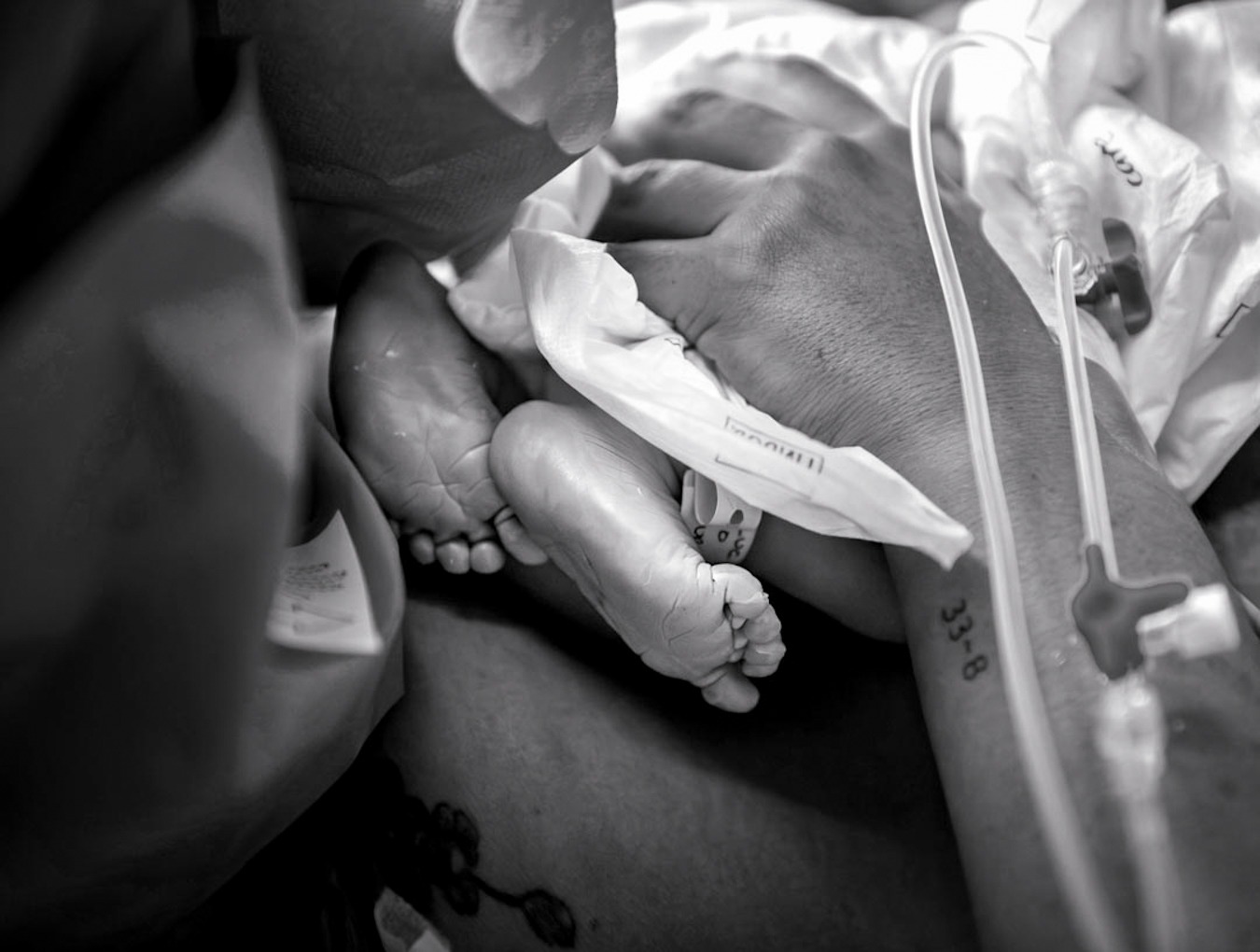 Fotografía de parto en Barcelona (clínica dexeus)