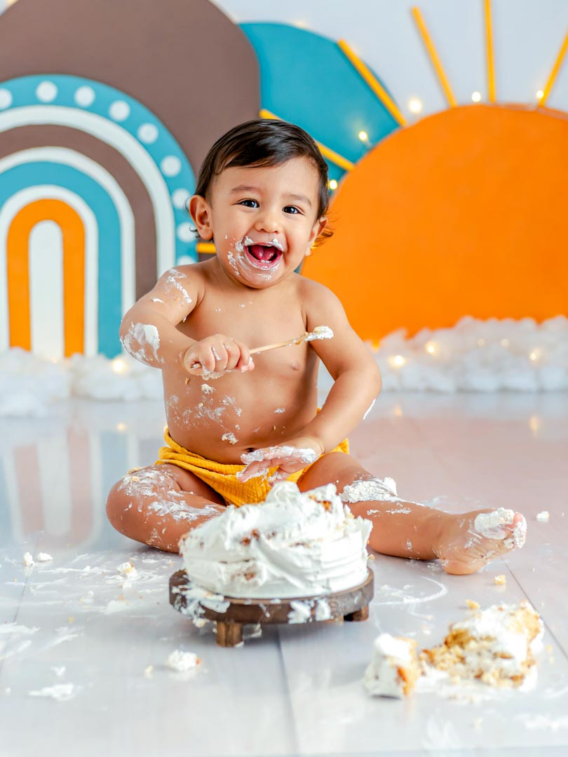 Sesión cumpleaños bebé en Tarragona