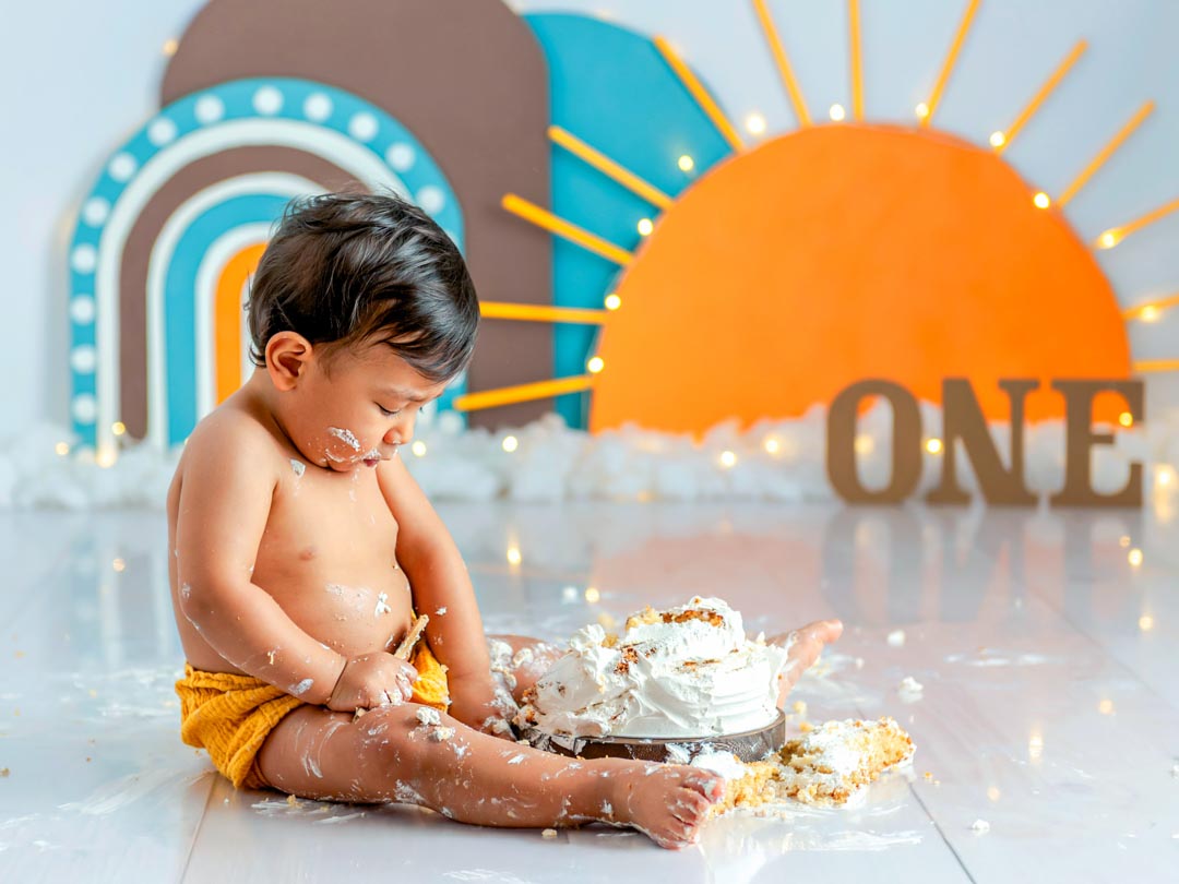 Sesión cumpleaños bebé en Tarragona