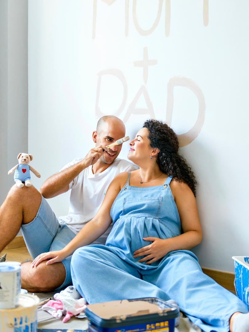 Sesión de embarazo en casa Tarragona