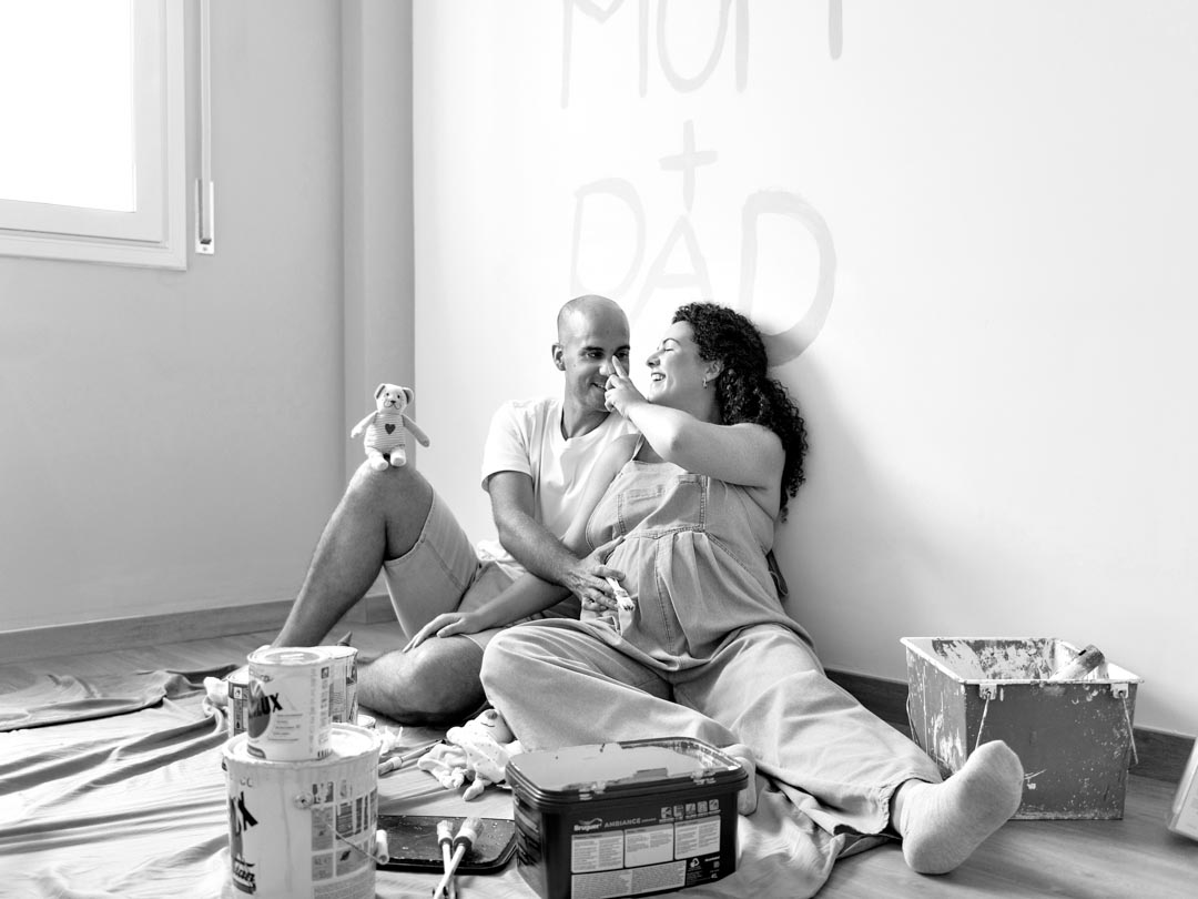 Sesión de embarazo en casa Tarragona