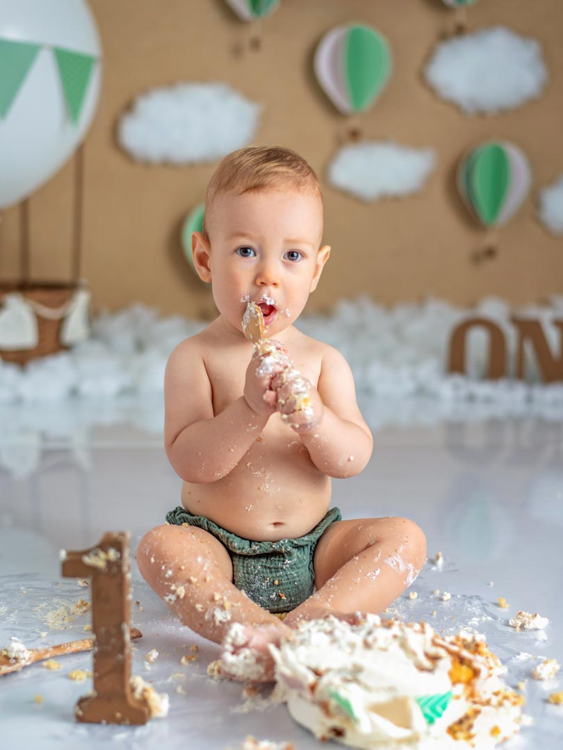 Sesión smash cake para bebé