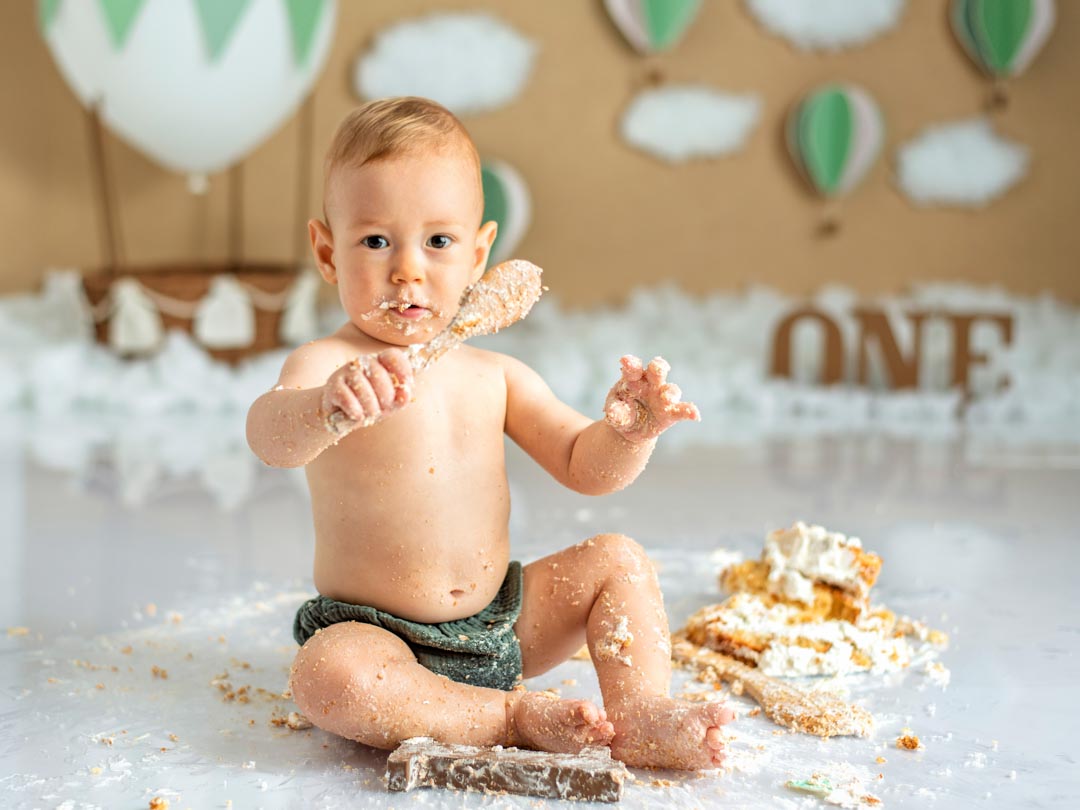 Sesión smash cake para bebé