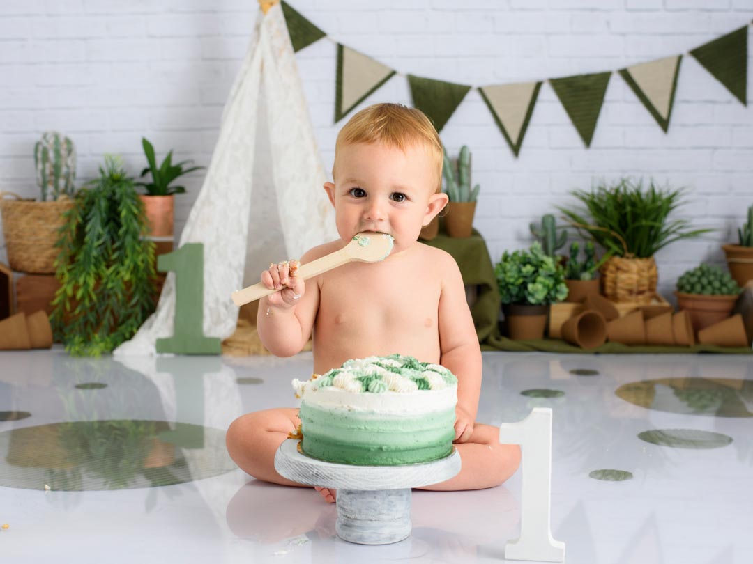 Sesión de fotos de primer cumpleaños​