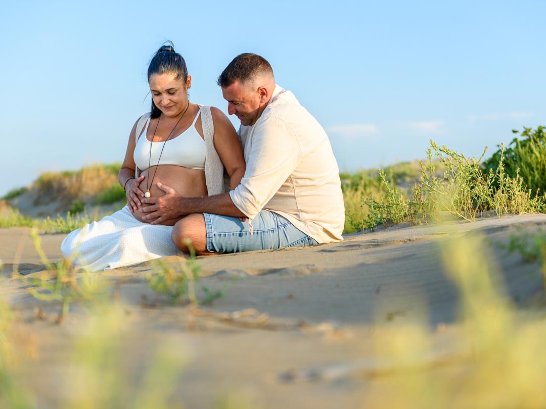 Sesión de embarazo en el Delta de l'Ebre