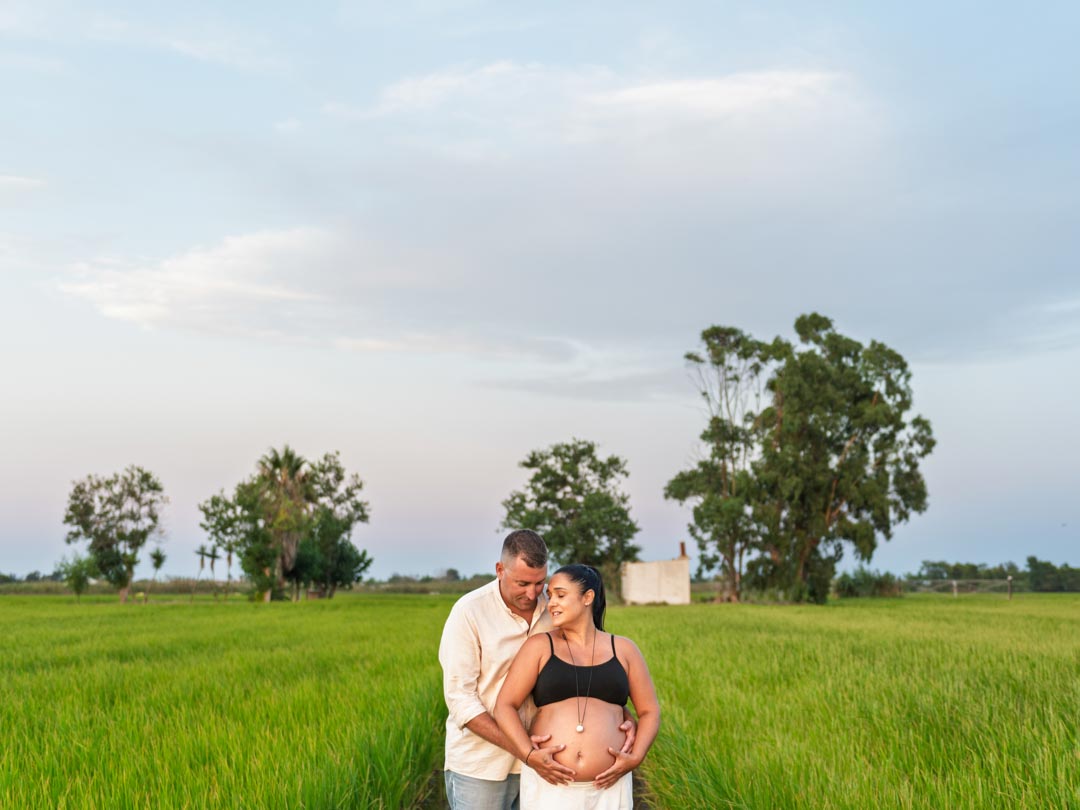 Sesión de embarazo en el Delta de l'Ebre