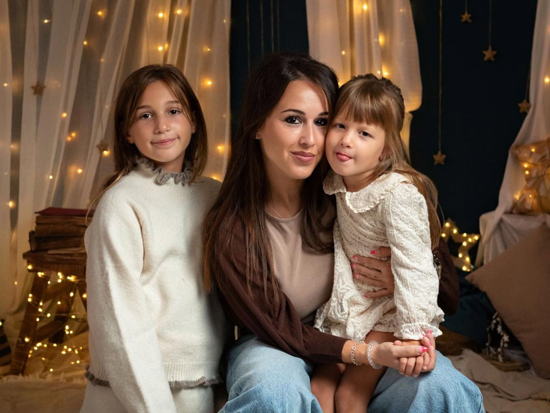 Cómo vestir a los niños y a la familia para una sesión de Navidad